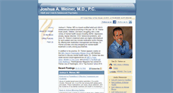 Desktop Screenshot of joshuaweinermd.com